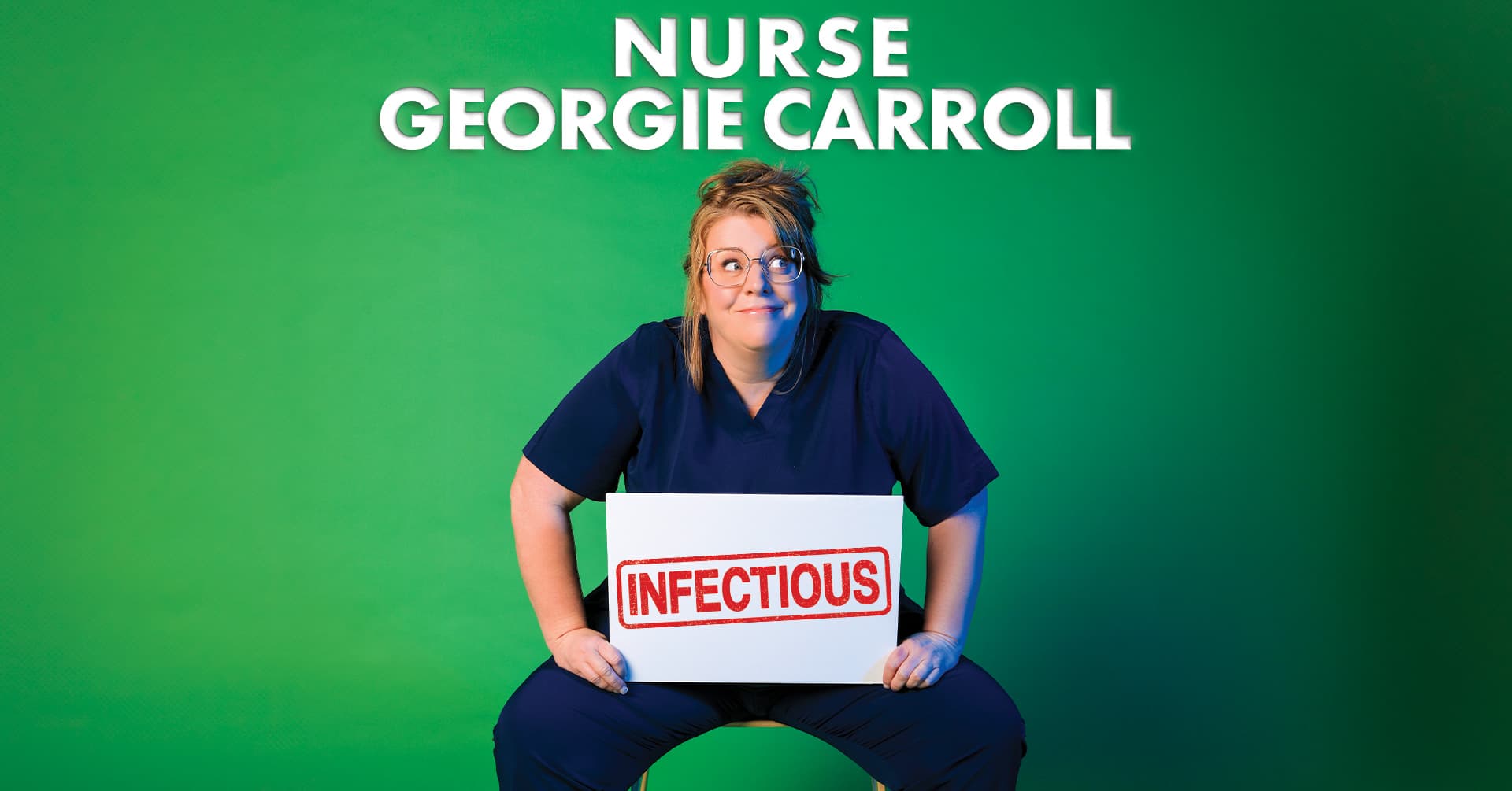 Ist möglicherweise ein Bild von Krankenhaus und Text „NURSE GEORGIE CARROLL INFECTIOUS“